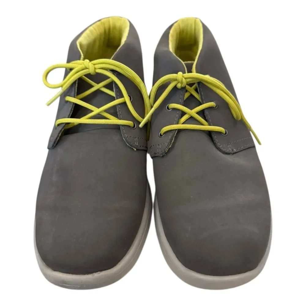 UGG Treadlite Kids Gray Neon Chukka Shoes Boots 5